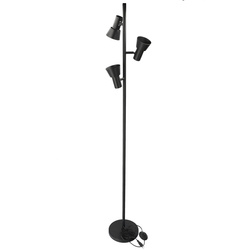 PELIXO F Lampe sur pied noire, 3xGU10, 153cm, noir, EDO777658 EDO Solutions