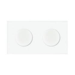 Panneau double IP44: 2 prises de courant, blanc mat Simon 100 10020191-230