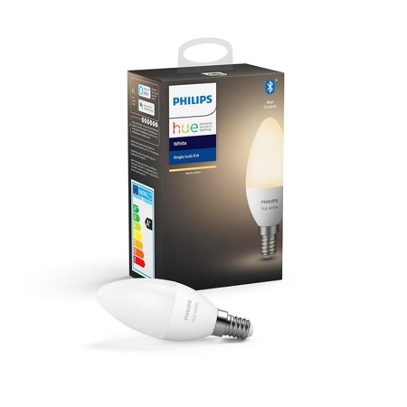 Ampoule Philips Hue White LED E14 5,5W 2700K 470lm Flamme Bluetooth Zigbee