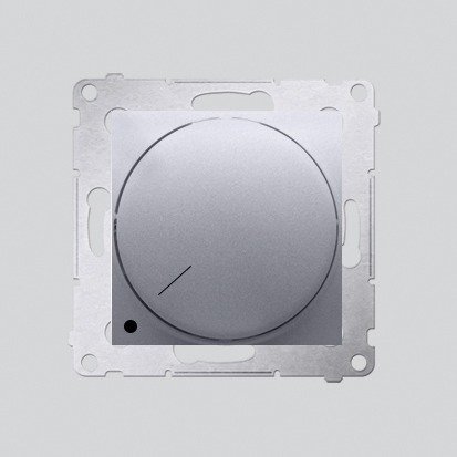 Simon 54 Premium Argent Variateur rotatif  bipolaire pour LEDs gradables DS9L2.01/43