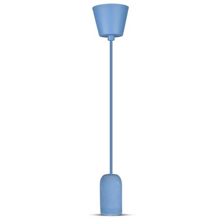 Suspension bleu rond beton E27 Blue Concrete Holder-Canopy VT-7668-BL 3744 V-TAC